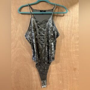 Very J velvet bodysuit
